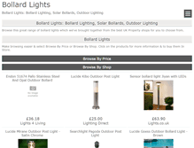 Tablet Screenshot of bollardlights.co.uk